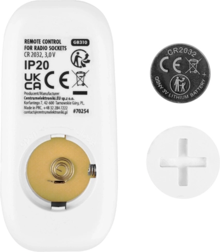 Afstandsbediening op CR2032-batterij