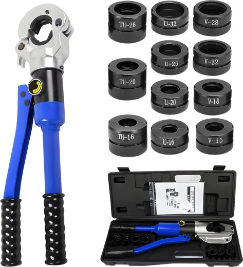 Hydraulische handperstang PRASKA 12 t voor PEX/PERT met persbekken - 1 stuk