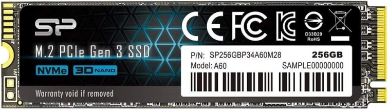 SSD-schijf Silicon Power P34A60 256GB M.2 PCIe NVMe