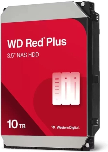 Western Digital WD Red Plus 10 TB 3,5" HDD voor NAS