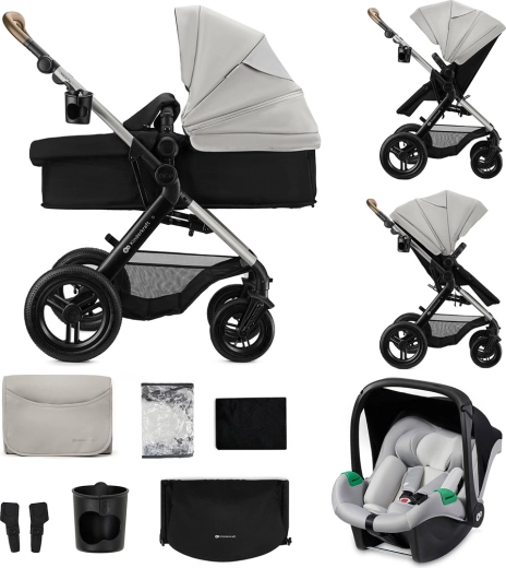 Kinderkraft combikinderwagen 3-in-1 Moov 2 XL Air Grey
