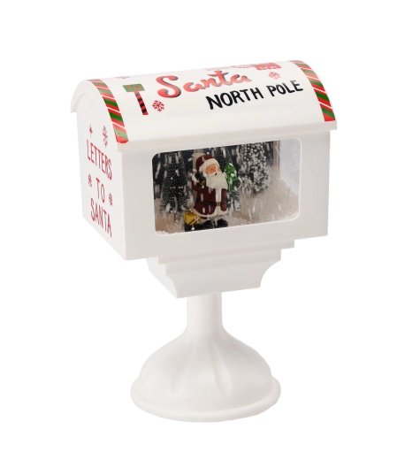 Winters tafereel met Sinterklaas