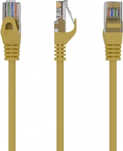 Netwerkpatchkabel Cat. 6 UTP 0,25 m geel