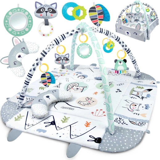 Interactieve educatieve speelmat 3-in-1 RICOKIDS Konijntje 110 × 100 cm