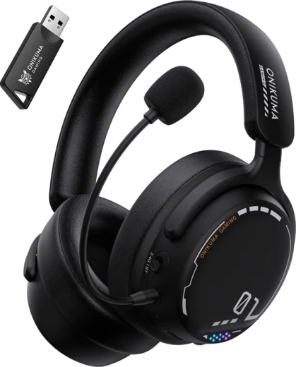 Draadloze gamingheadset Onikuma GT886 zwart