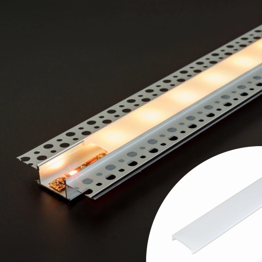 Opale afdekking voor LED-aluminiumprofiel 41025A1, 1000 mm