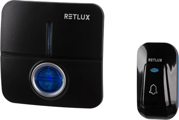 Draadloze deurbel RETLUX met batterijgevoede knop