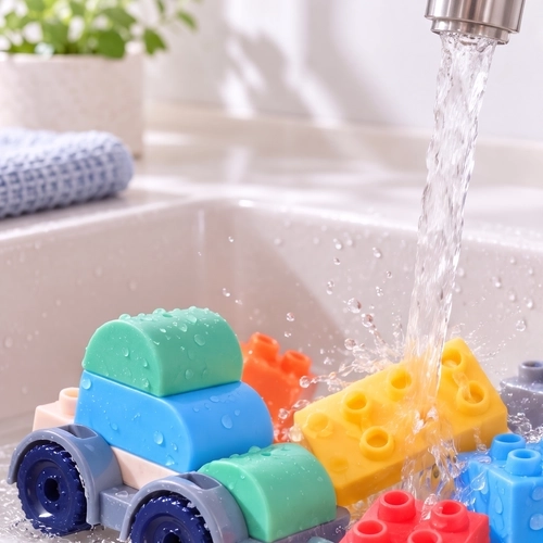 Afwasbaar en ook geschikt voor waterspel