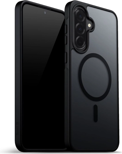 Hybride matte magnetische MagSafe-hoes voor Samsung Galaxy A37 / A36 – zwart