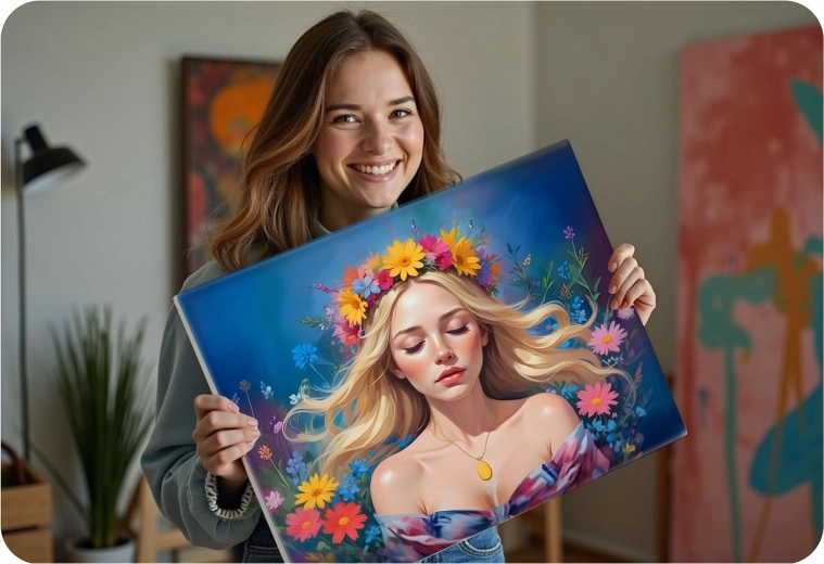 Sprankelende wanddecoratie