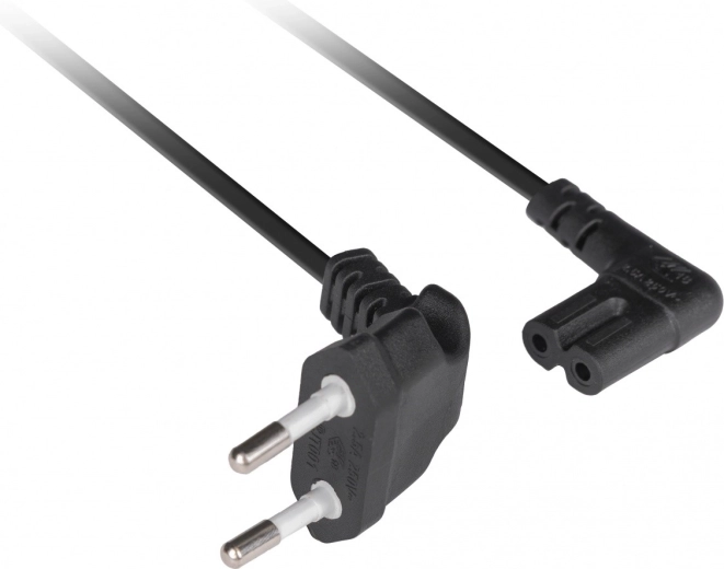 Haakse IEC C7-connector voor krappe ruimtes