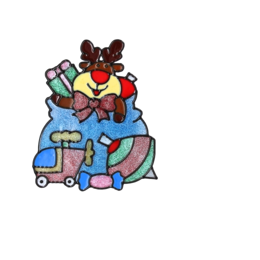 Schattige motieven met rendieren en cadeaus