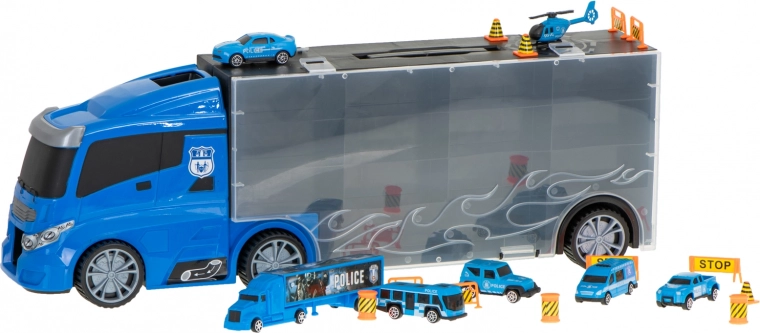 Complete politieset met helikopter