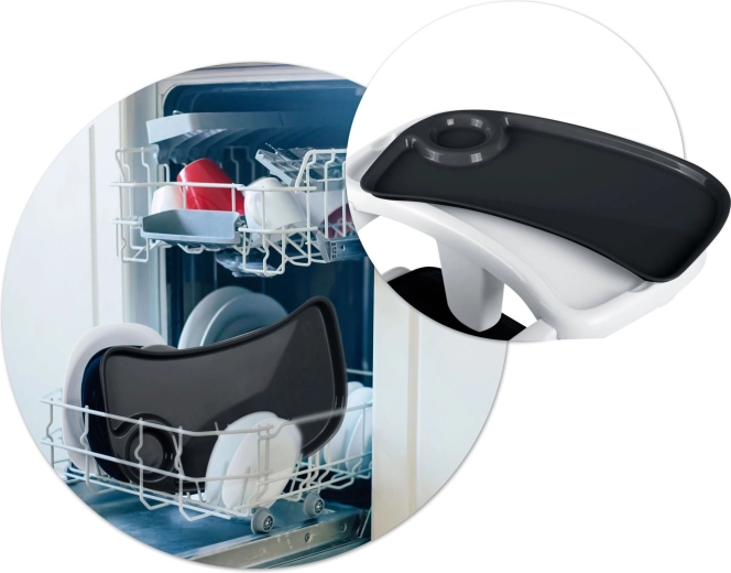 Eenvoudig schoon te maken: afneembaar blad en inzet voor in de vaatwasser