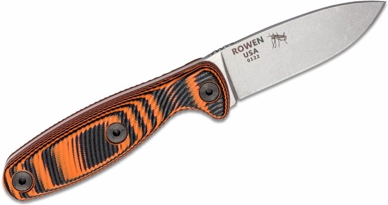 Zekere grip dankzij G10 in zwart-oranje