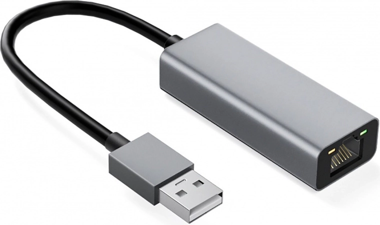 Aluminium USB‑C naar RJ45-adapter 10/100/1000 Mbps