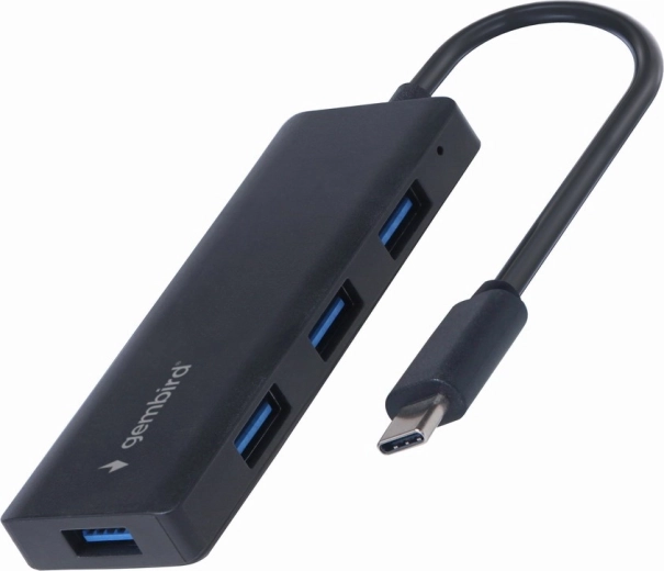 Gembird USB‑C-hub 4× USB‑A (USB 3.1 Gen 1), zwart