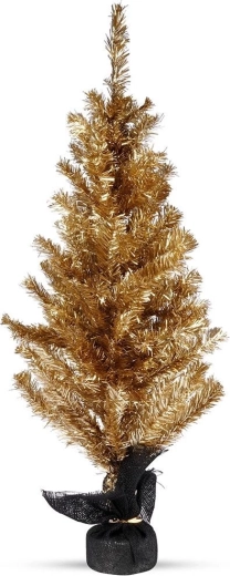 Gouden tafelkerstboom 90 cm