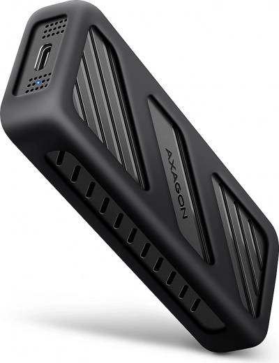 AXAGON armored box – aluminium externe behuizing voor M.2 NVMe SSD, USB‑C 3.2 Gen 2x2, 20 Gb/s