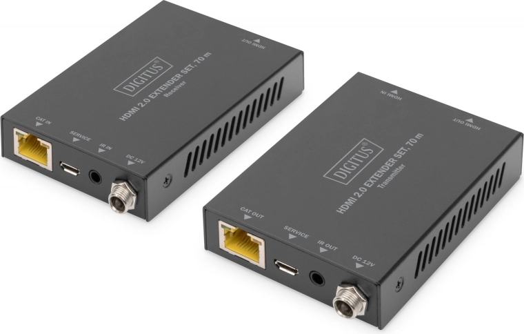 HDMI-extender 70 m over netwerkkabel met PoC, 4K 60 Hz