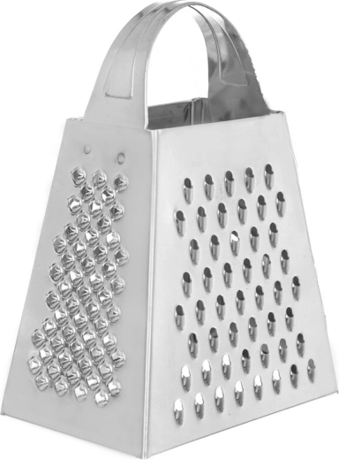 Roestvrijstalen mini rasp met 4 zijden