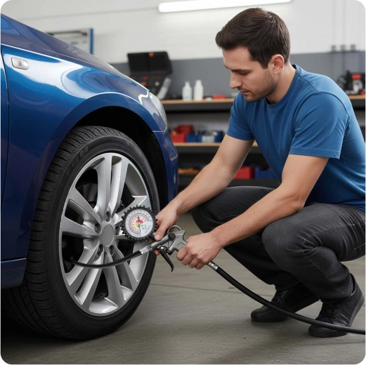 Nauwkeurig oppompen met manometer