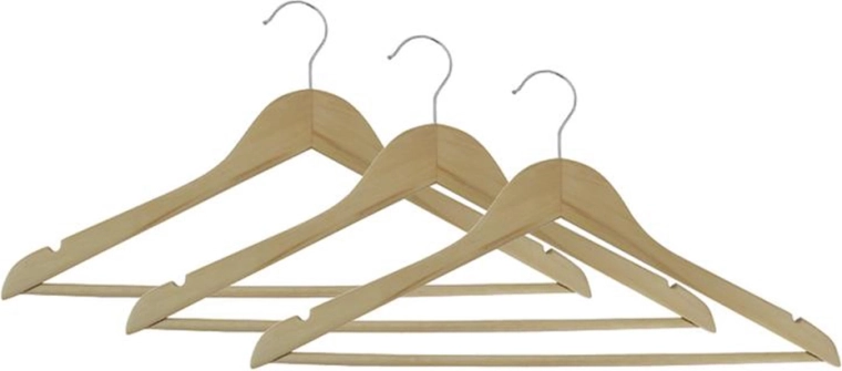 Houten kleerhangers Toro 3 stuks