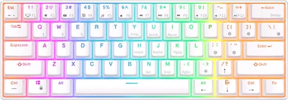 Mechanisch toetsenbord Royal Kludge RK61 RGB wit