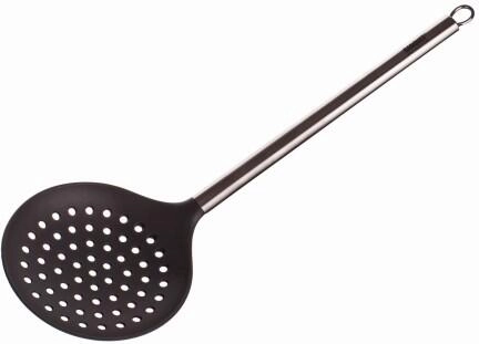 Schuimspaan van nylon en roestvrij staal 34,5 cm