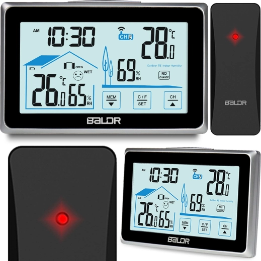 BALDR weerstation in zwarte uitvoering
