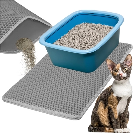 Dubbel-laagse zak voor een schonere omgeving rond de kattenbak