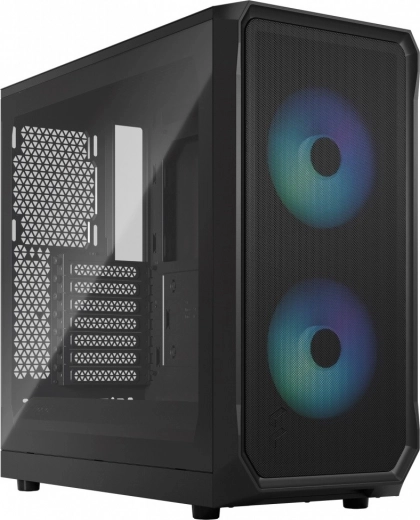 Case Focus 2 RGB Zwart TG Clear Tint