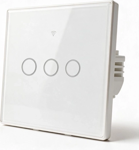 Intelligente 3-kanaals Wi‑Fi aanraak-lichtschakelaar met timer Tuya