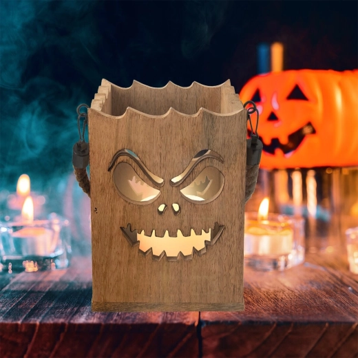 Halloween-lichteffect dankzij het uitgesneden motief