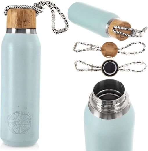 Bamboe dop met koord en betrouwbare afdichting