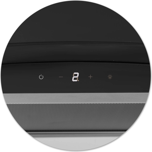 Touchbediening en 3 snelheden