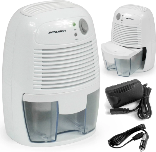 Berdsen mini-luchtontvochtiger met auto-adapter BR-68W wit
