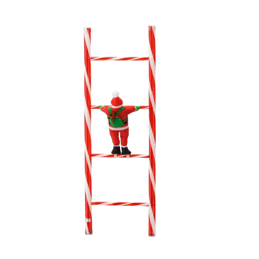 Betoverend design van klimmende Kerstman