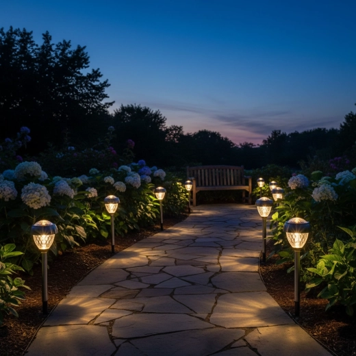 Subtiele warme verlichting voor paden en tuin