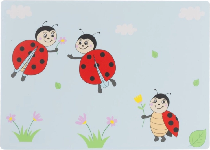 Kinder kunststof placemat Lieveheersbeestje 35 × 25 cm