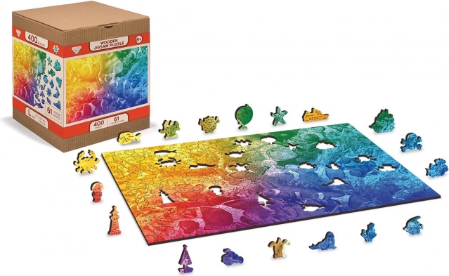 WOODEN CITY houten puzzel tropische vissen 2-in-1, 100 stukjes (eco)