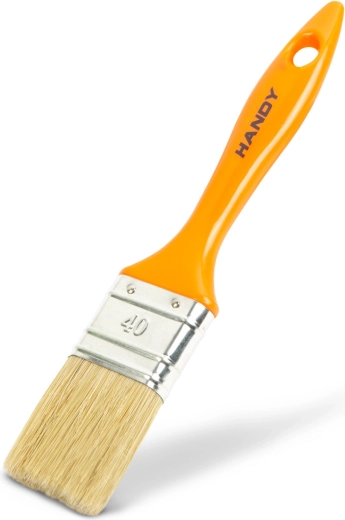 Platte verfkwast met kunststof handvat 40 mm