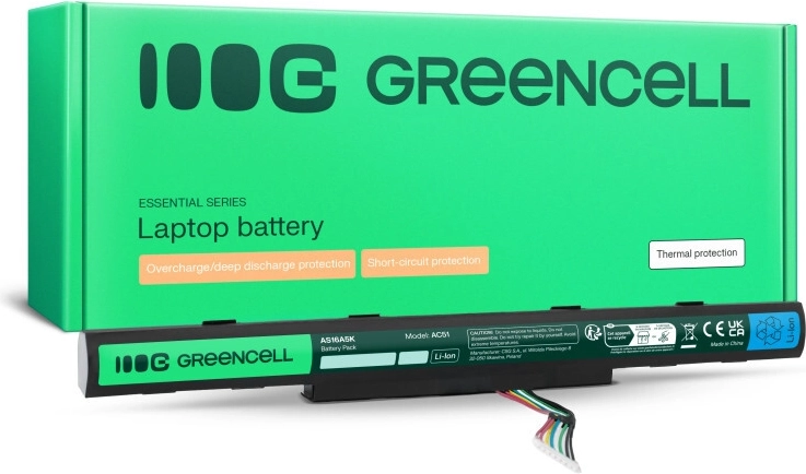 Green Cell-batterij voor Acer Aspire E5-553 14,6 V 2,2 Ah