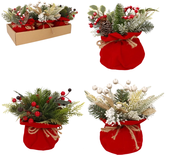 Kerstdecoratief stuk 20 cm, mix van ontwerpen - 1 stuk