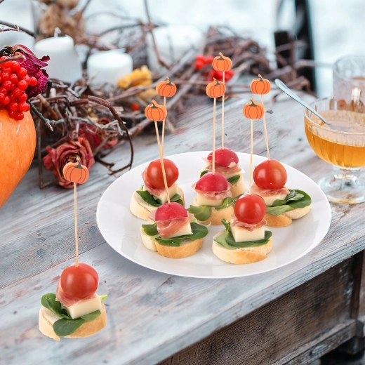 Halloween-pompoenmotief voor thematisch serveren