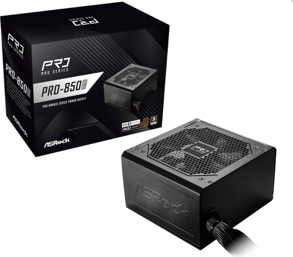 ASRock pro-serie voeding 850 W 80 Plus Bronze, niet-modulair
