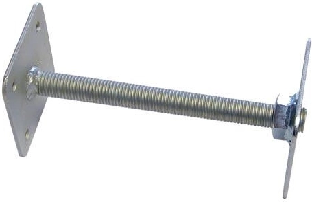 Verstelbare kolomschoen 110 × 110 mm, hoogte 330 mm, voor draadeinden 24 mm