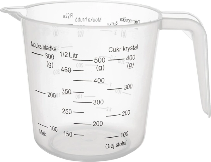 Keukenmaatbeker 500 ml met handvat en schenktuit