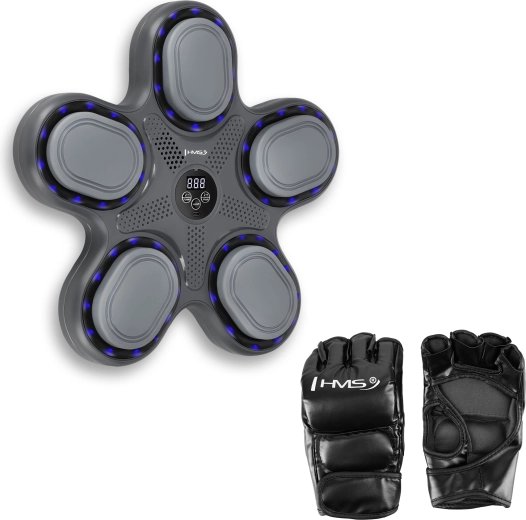 Elektronisch boksschietschijf HMS TB11 met LED en Bluetooth, inclusief handschoenen