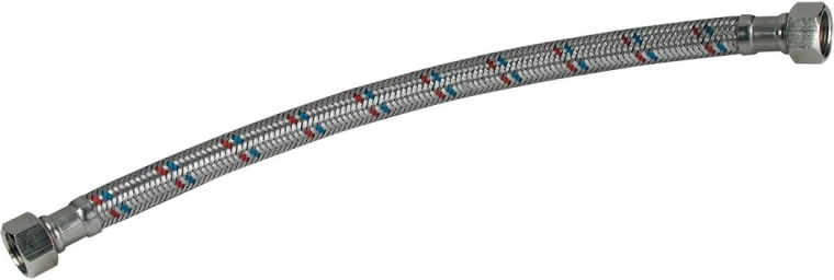 Roestvrijstalen aansluitslang M1/2" × M1/2" 30 cm